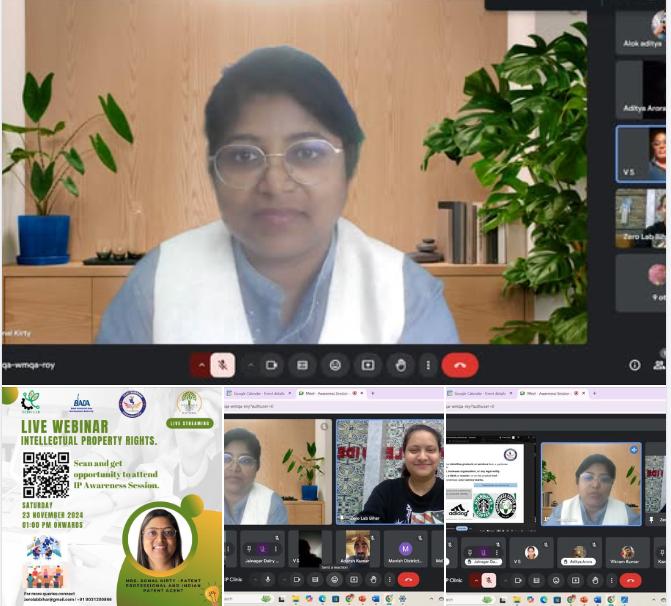 session on “Intellectual Property Rights” led by S...